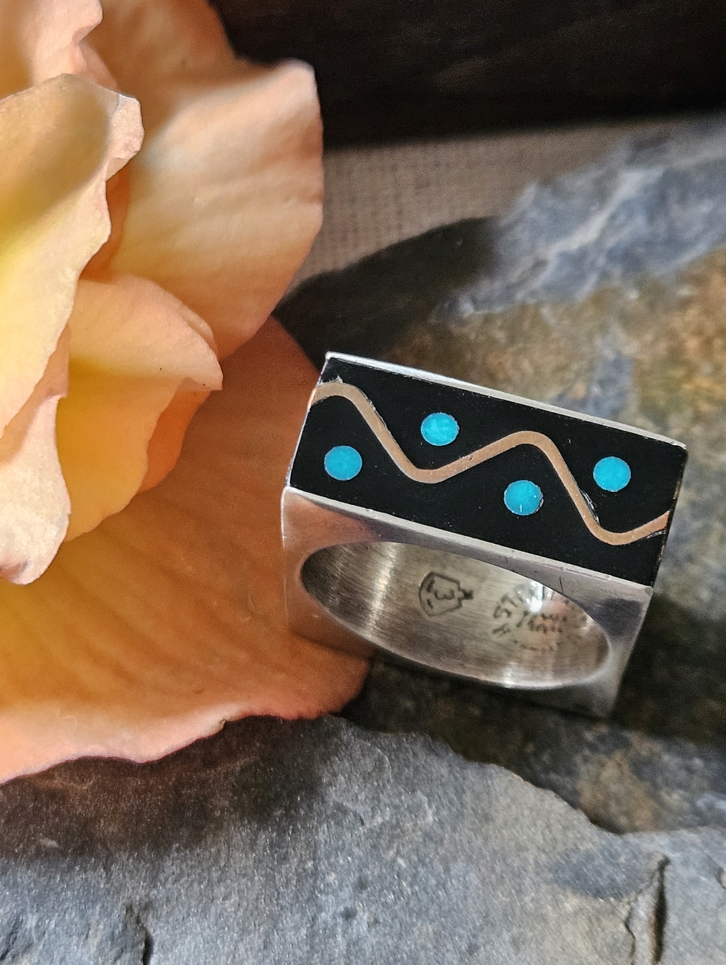 Margo De Taxco Sterling Silver Modernist Ring
